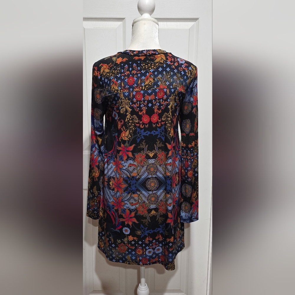 Bcbgeneration Colorful Batik Pattern Peacock & Fl… - image 4